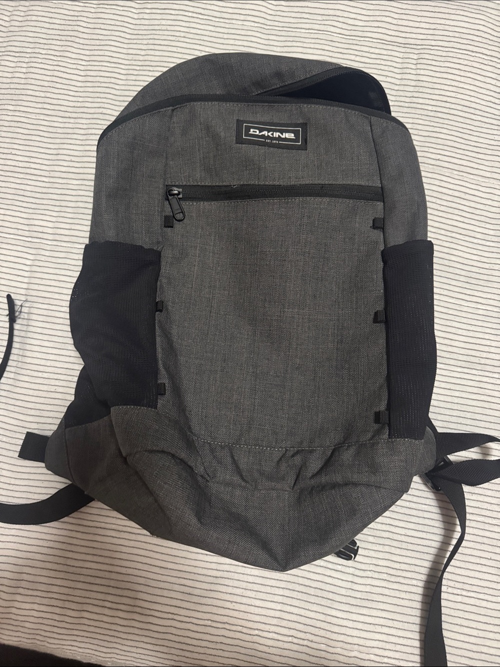 Dakine Charcoal Grey Backpack with Black Accents